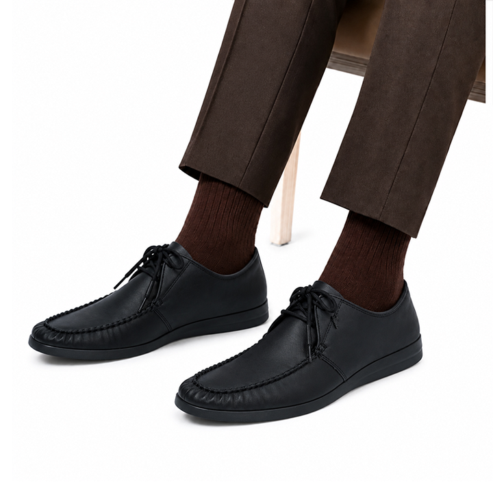 BLACK CASUAL MOCCASIN SHOE FOR MEN 8510673