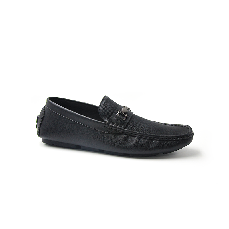 BLACK CASUAL MOCCASIN SHOE FOR MEN 8511654