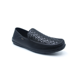 BLACK CASUAL MOCCASIN SHOE FOR MEN 8511655