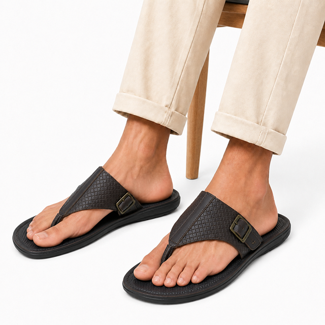 BROWN LIFESTYLE SANDAL FOR MEN 8641437