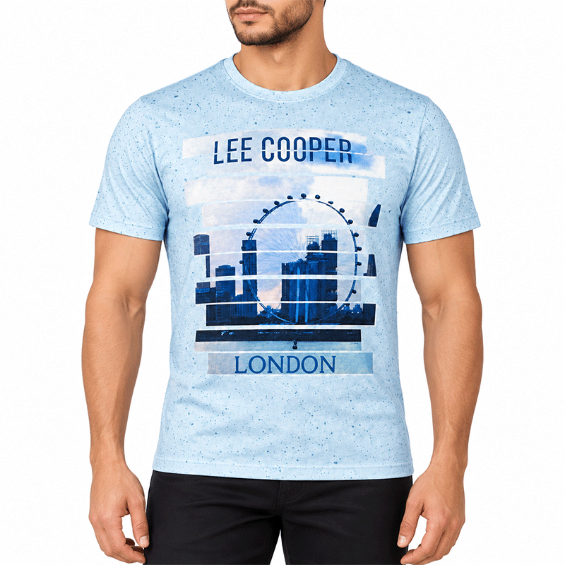 LIGHT BLUE T-SHIRTS LEISURE FOR MEN 8AE1S20