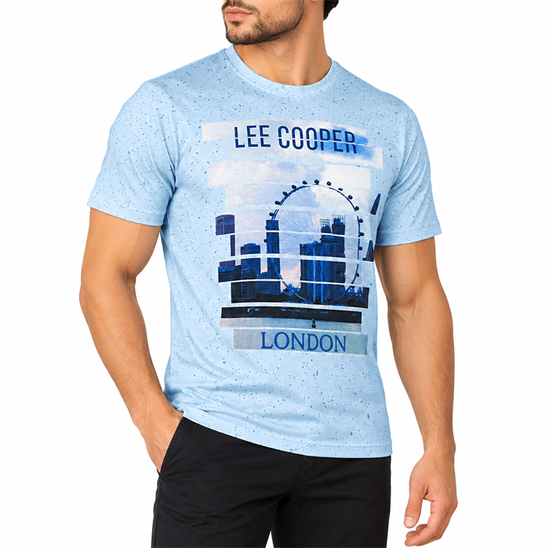 LIGHT BLUE T-SHIRTS LEISURE FOR MEN 8AE1S20