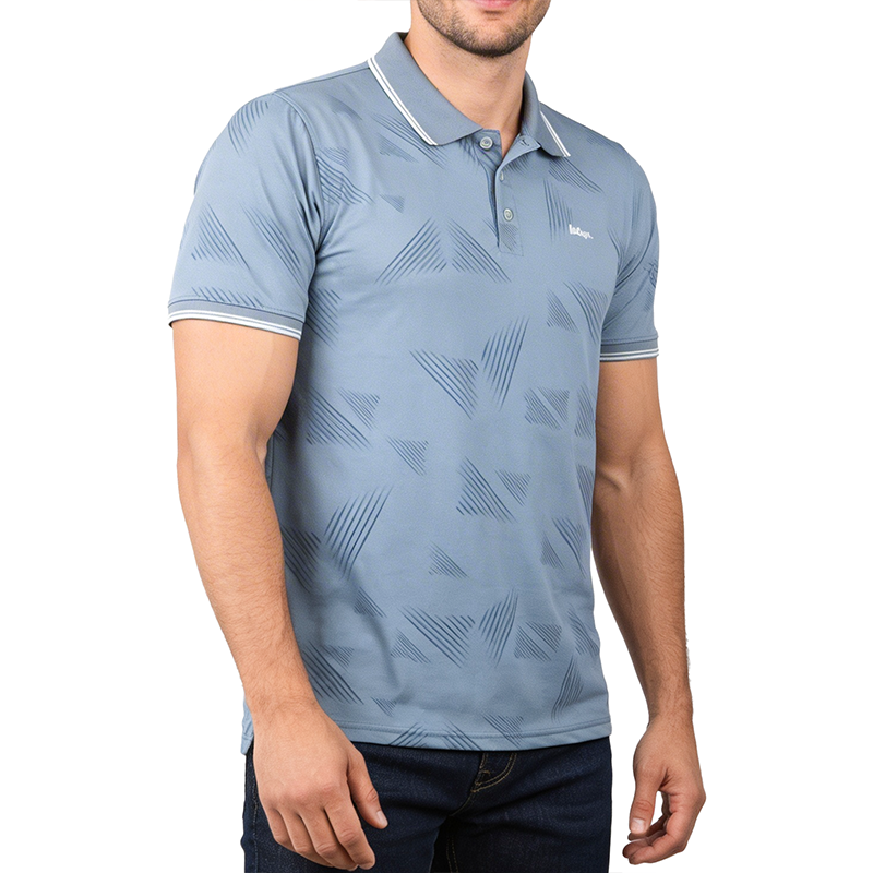 GREY POLO SHIRTS LEISURE FOR MEN 8BX0236