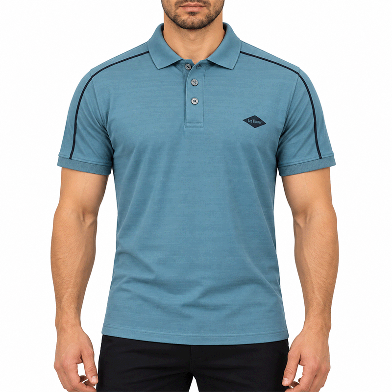 GREY POLO SHIRTS LEISURE FOR MEN 8BX0C02