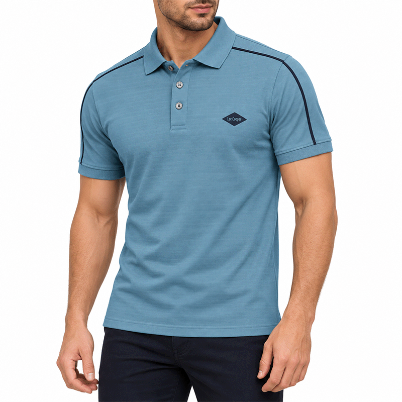 GREY POLO SHIRTS LEISURE FOR MEN 8BX0C02