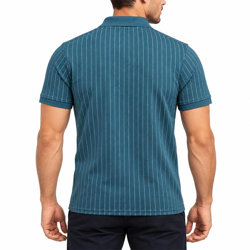 DARK SEA GREEN POLO SHIRTS LEISURE FOR MEN 8BX0N41