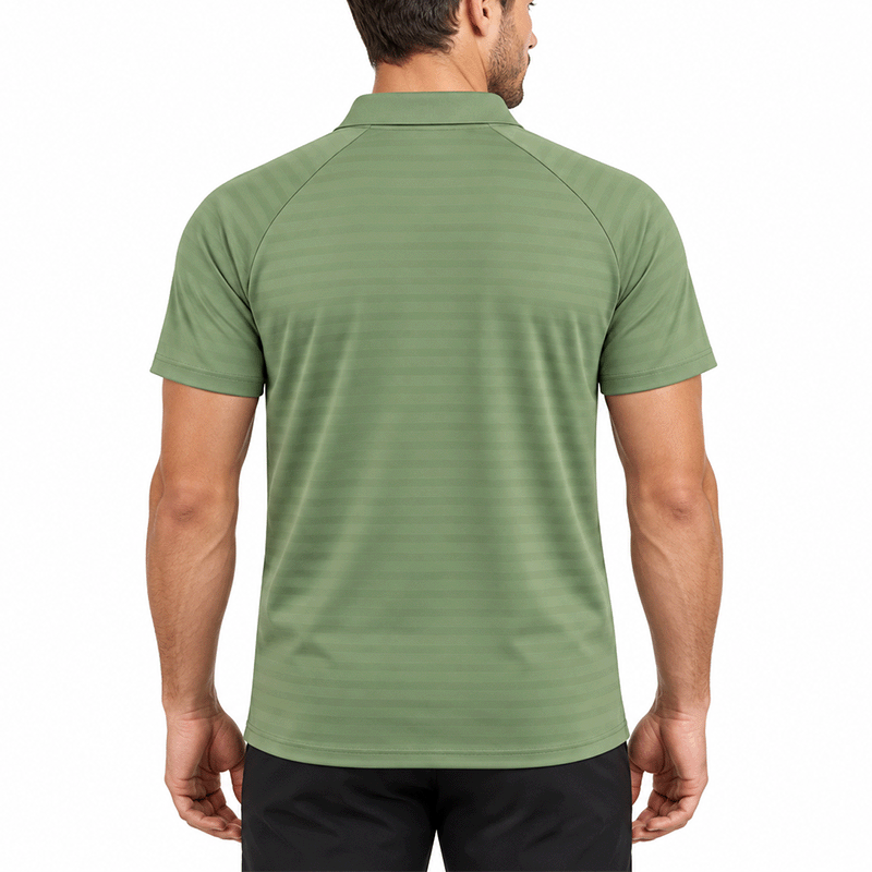 OLIVE POLO SHIRTS LEISURE FOR MEN 8BX0P02