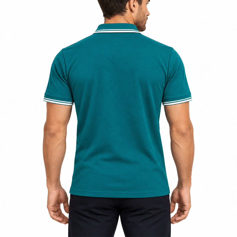 GREEN POLO SHIRTS LEISURE FOR MEN 8BX0U32