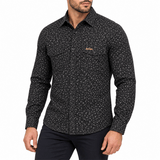 BLACK FULL-SLEEVE SHIRTS FOR MEN 8SE0609