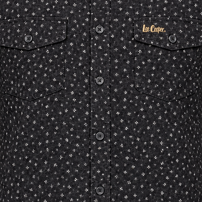 BLACK FULL-SLEEVE SHIRTS FOR MEN 8SE0609