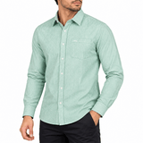 DARK SEA GREEN FULL-SLEEVE SHIRTS FOR MEN 8SE0726