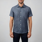 GREY HALF-SLEEVE SHIRT FOR MEN 8SE0925