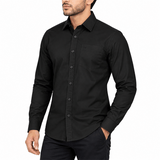 BLACK FULL-SLEEVE SHIRTS FOR MEN 8SX0620