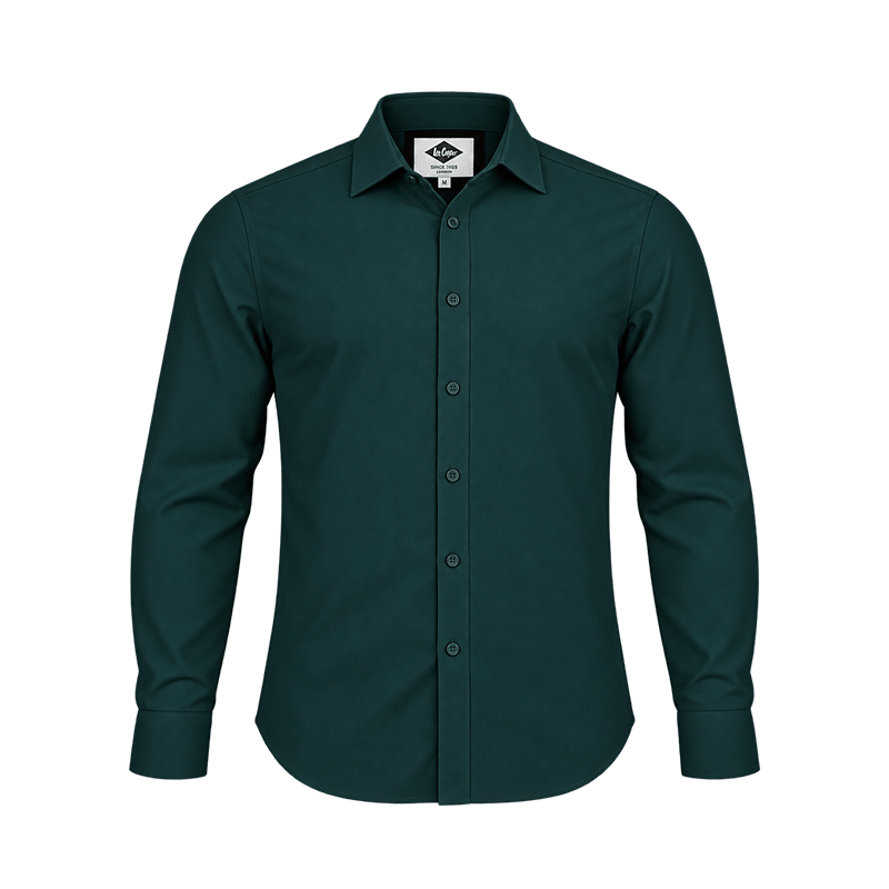GREEN FULL-SLEEVE SHIRTS FOR MEN 8SX0N20