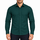 GREEN FULL-SLEEVE SHIRTS FOR MEN 8SX0N20