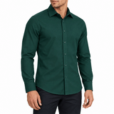 GREEN FULL-SLEEVE SHIRTS FOR MEN 8SX0N20