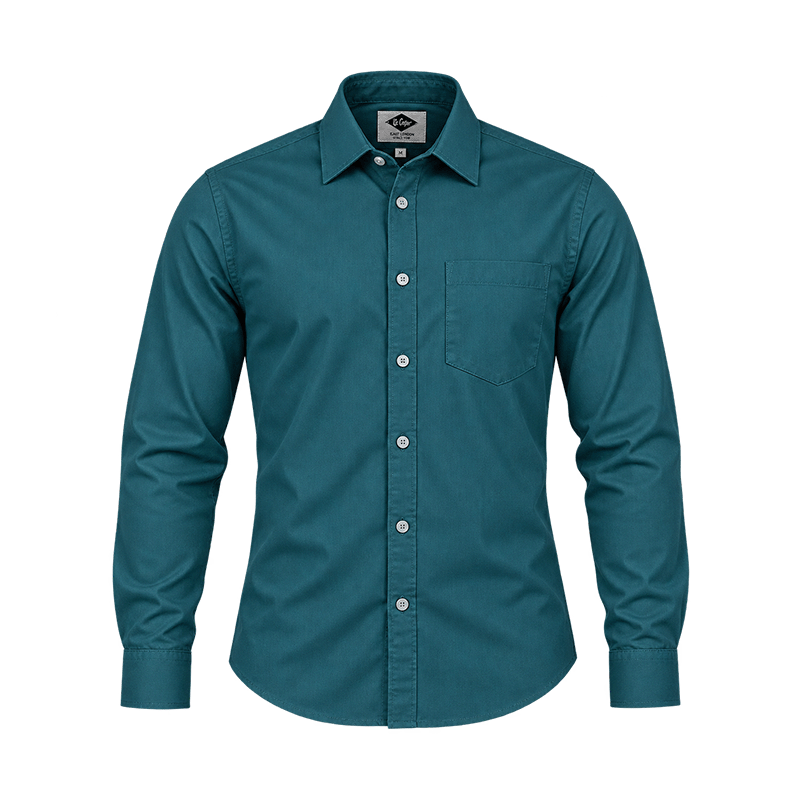 EMERALD GREEN FULL-SLEEVE SHIRTS FOR MEN 8SXCU01