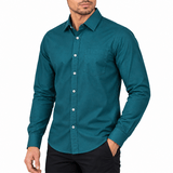 EMERALD GREEN FULL-SLEEVE SHIRTS FOR MEN 8SXCU01
